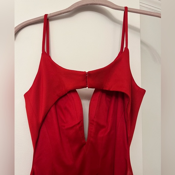 Faviana Open Back Red Gown - Picture 6 of 6